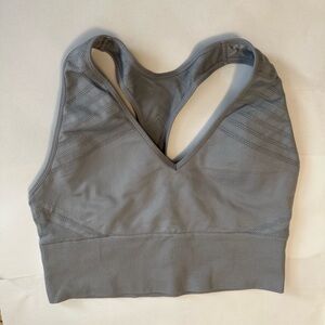 Pink Gray Women's Sports Bra